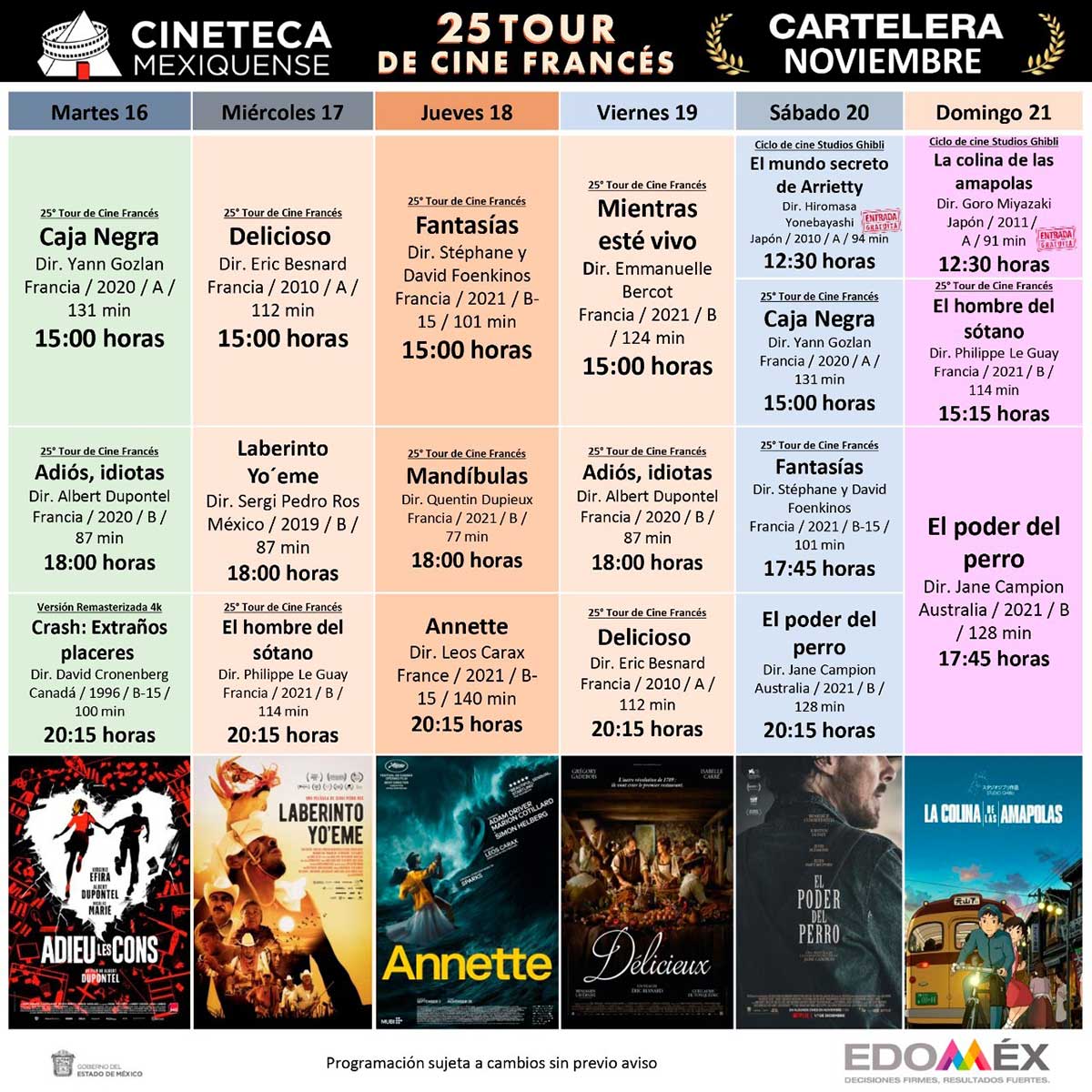 Cineteca Mexiquense | Llega 25 Tour de Cine Francés